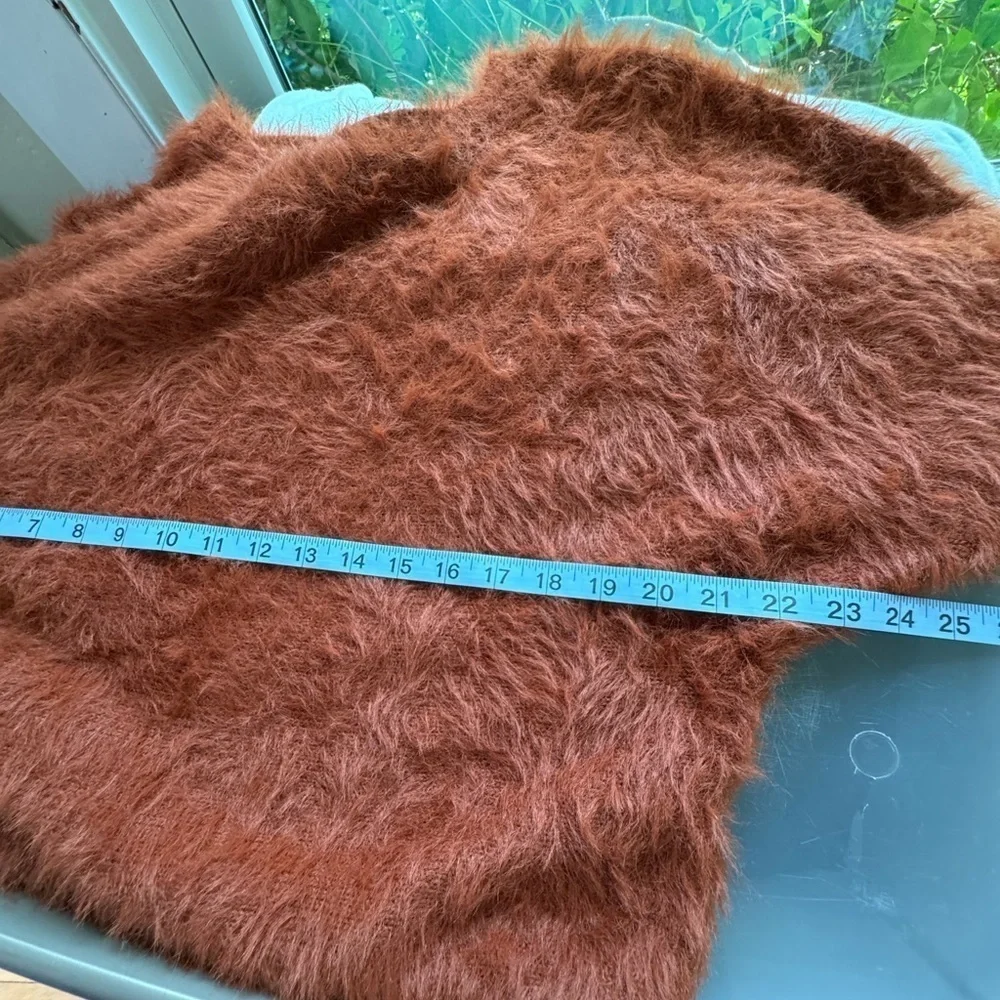 If it were me brown fuzzy sweater size XS